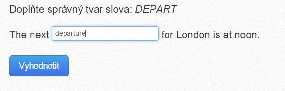 Tvary slov v English Me